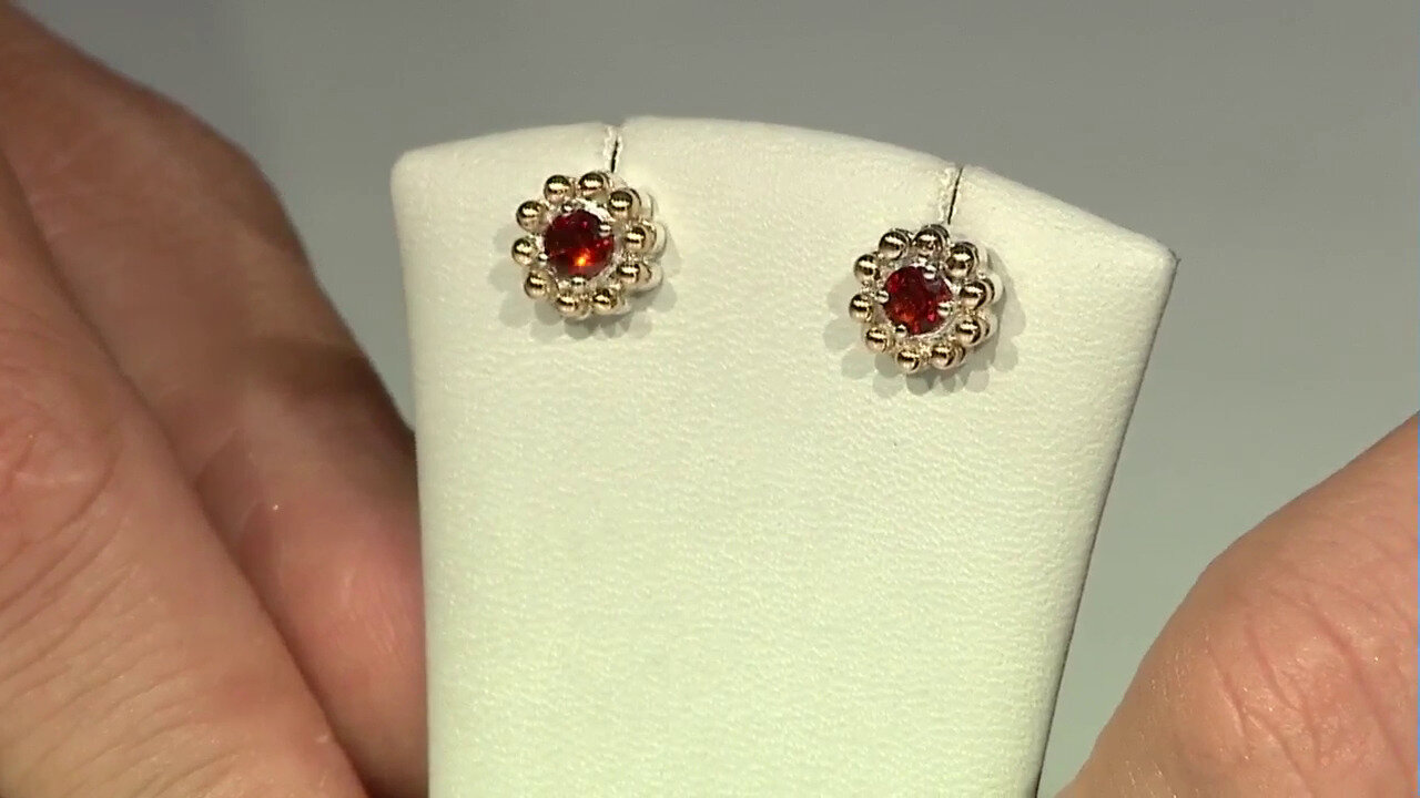 Video Boucles d'oreilles en argent et Citrine Madère (Granulieren)