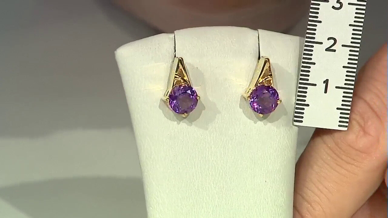 Video Uruguayan Amethyst Silver Earrings