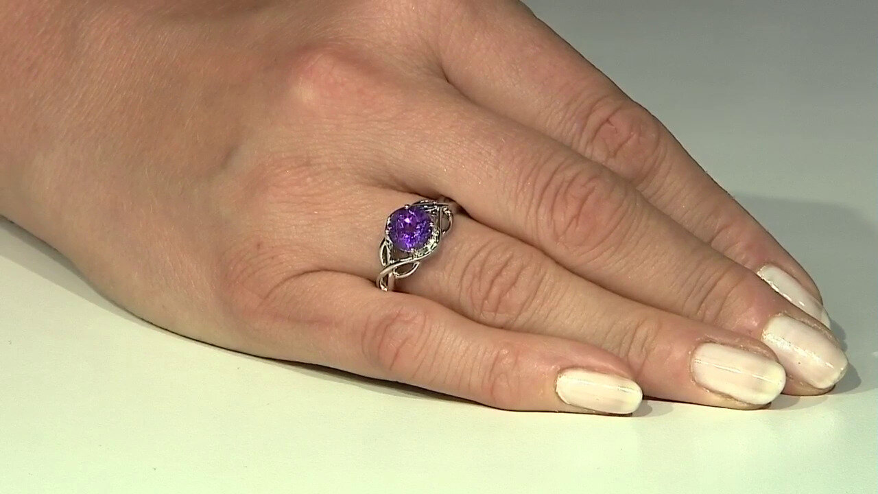 Video Sibirischer Amethyst-Silberring