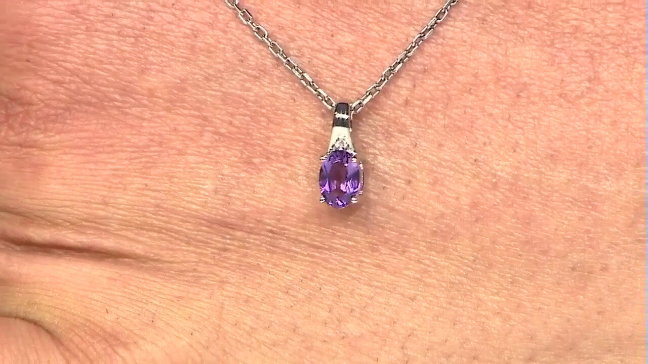 Video Uruguayan Amethyst Silver Pendant