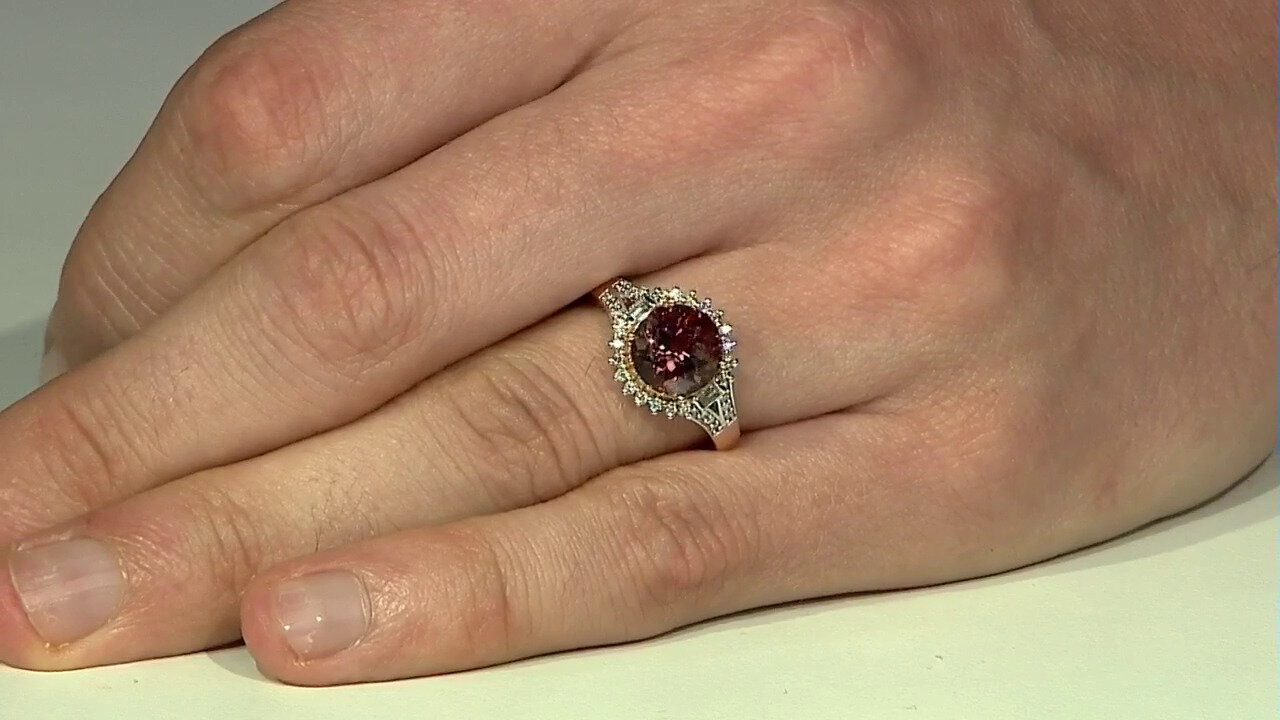 Video 18K Bi Colour Tourmaline Gold Ring (D'vyere)