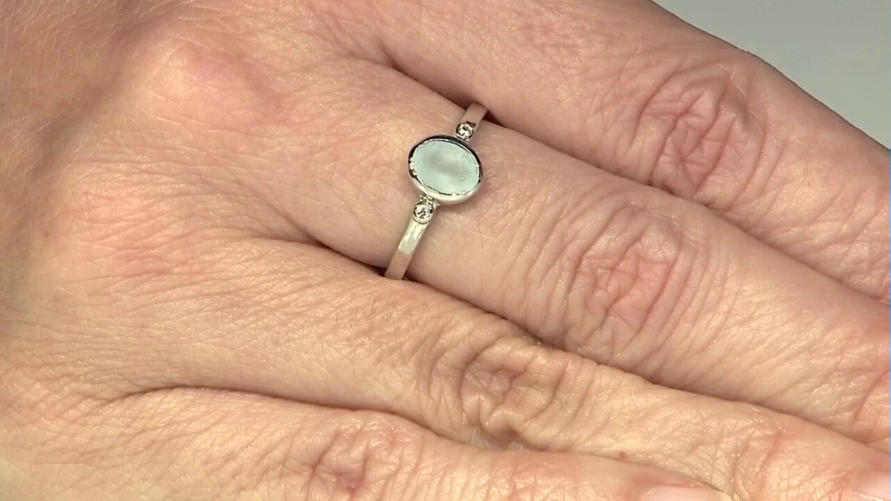 Video Brazilian Aquamarine Silver Ring