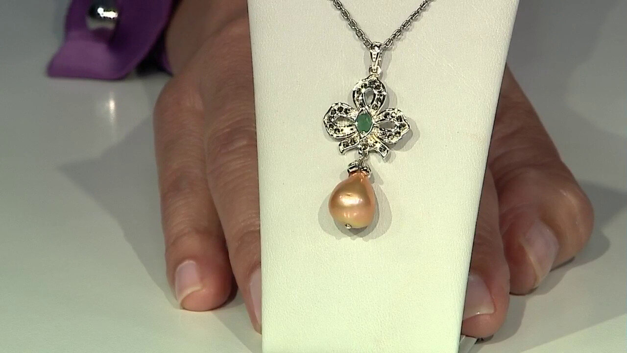 Video Freshwater pearl Silver Pendant (Annette classic)