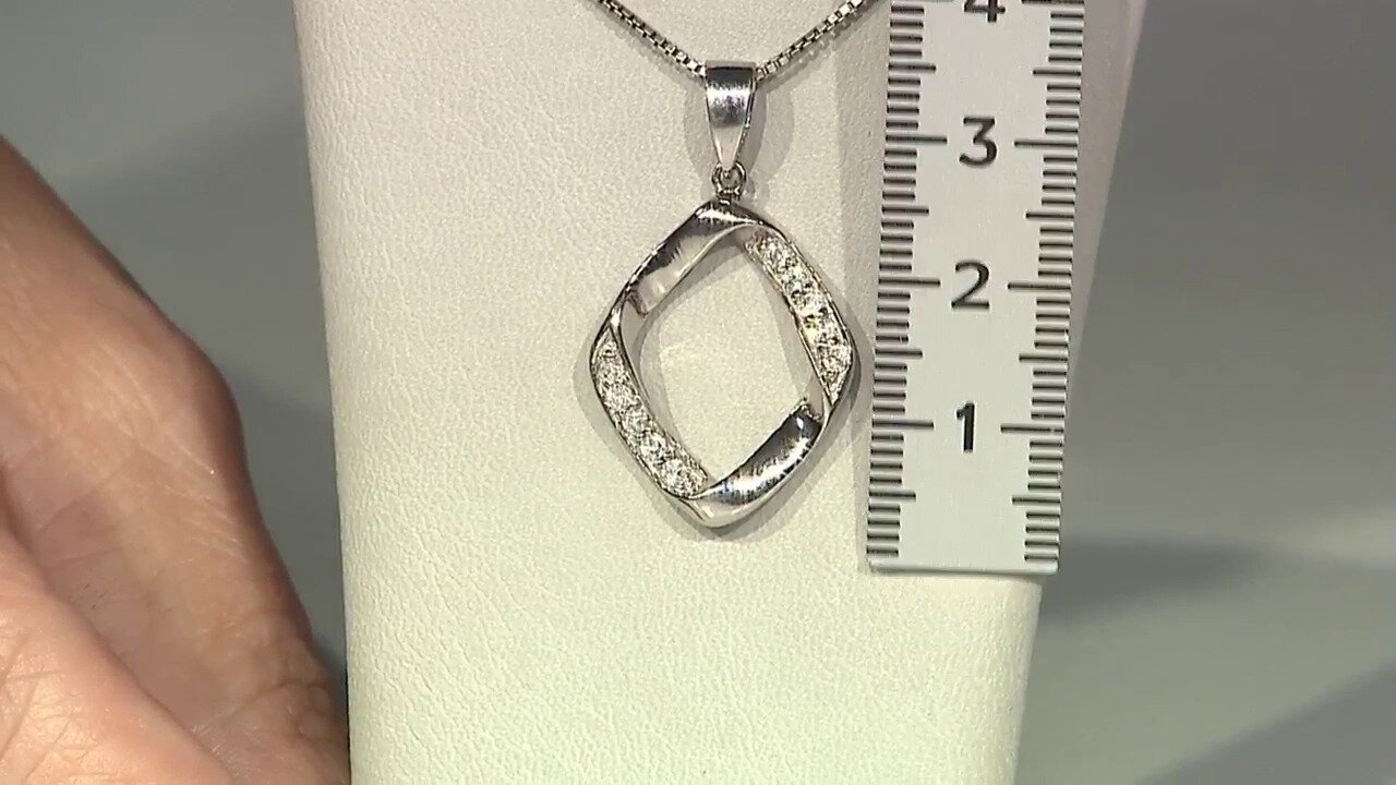 Video Diamond Silver Pendant