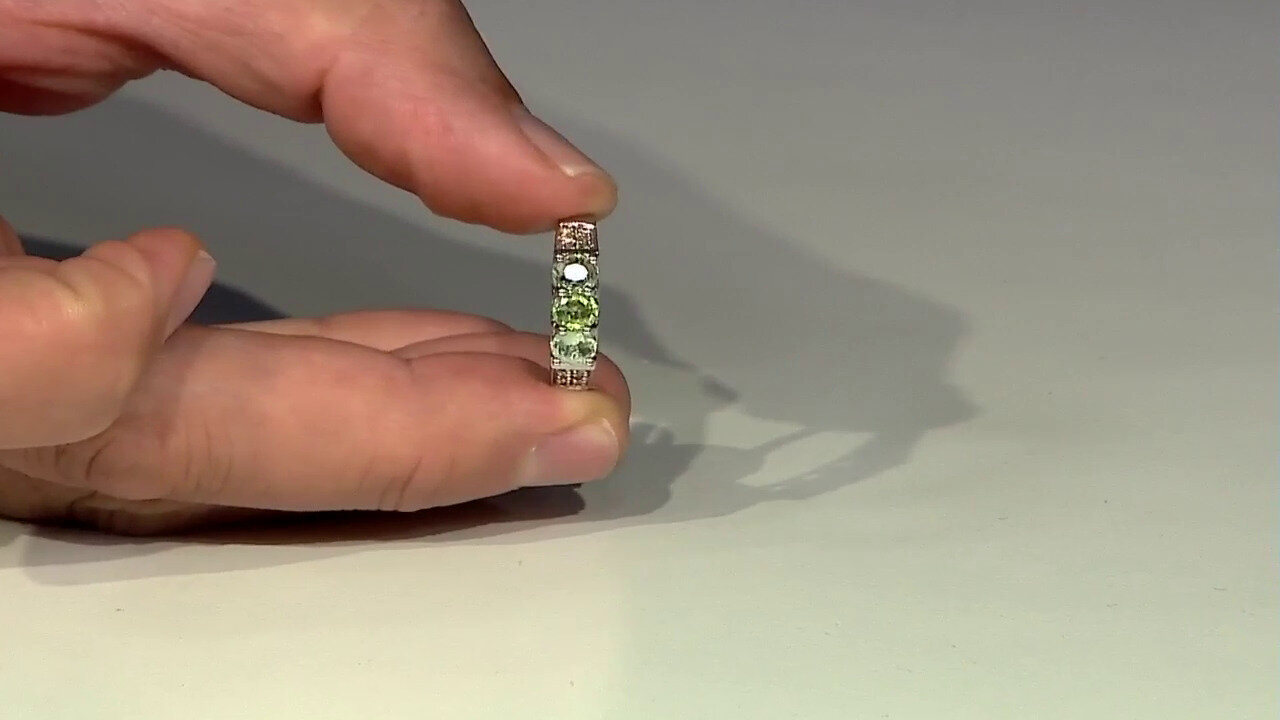 Video Zilveren ring met Paraiba toermalijnen