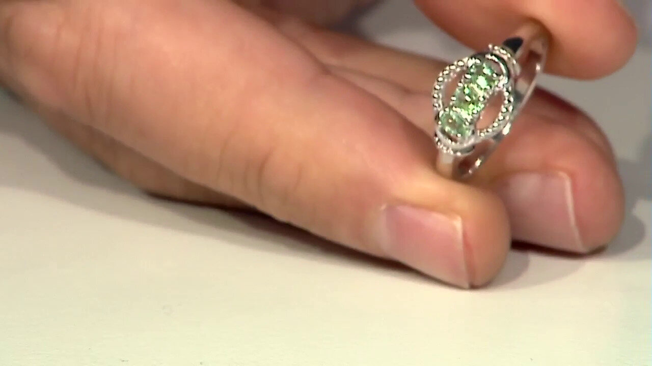 Video Bague en argent et Tourmaline Paraïba