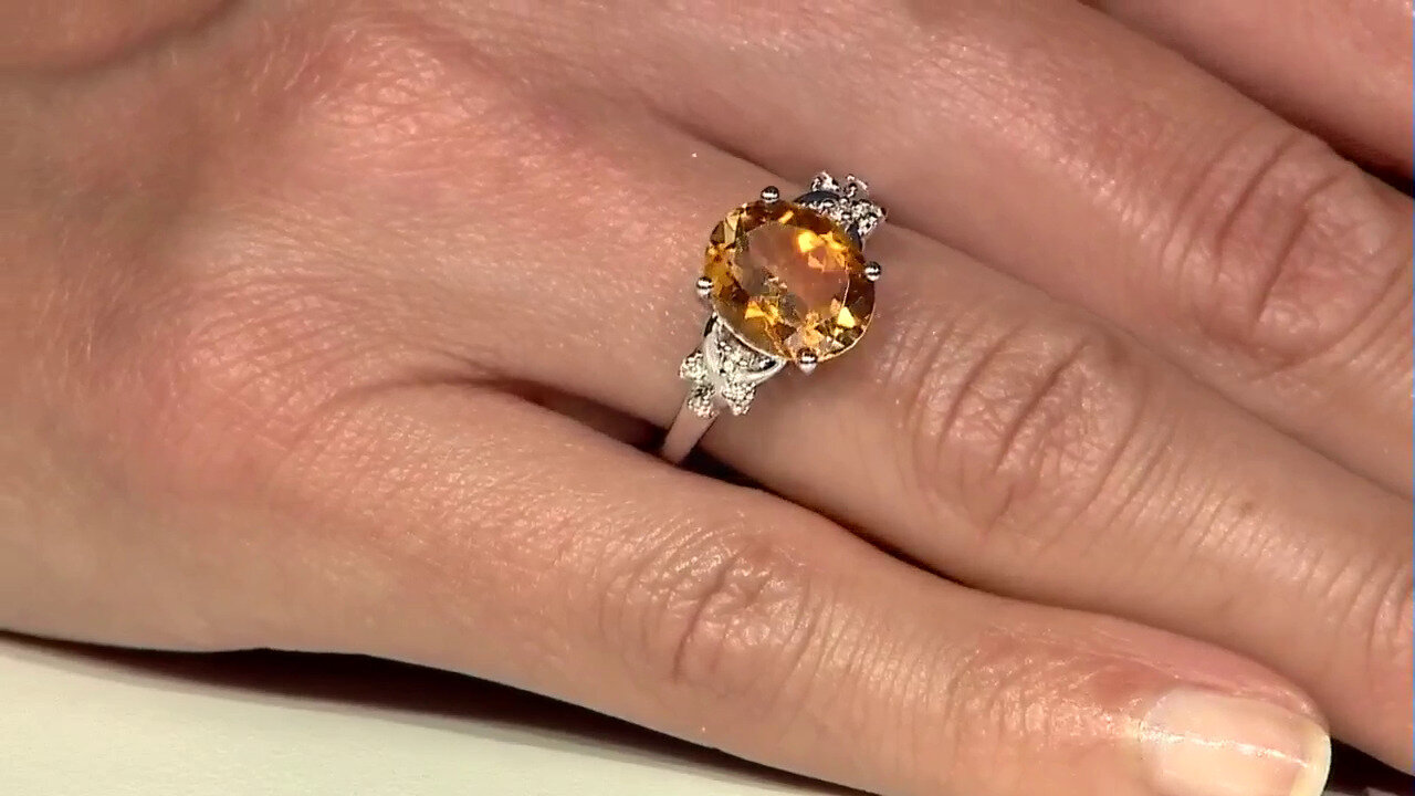 Video Citrine Silver Ring