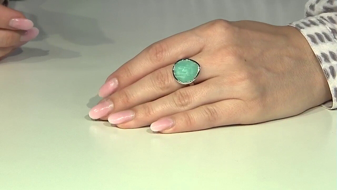 Video Amazonite Silver Ring