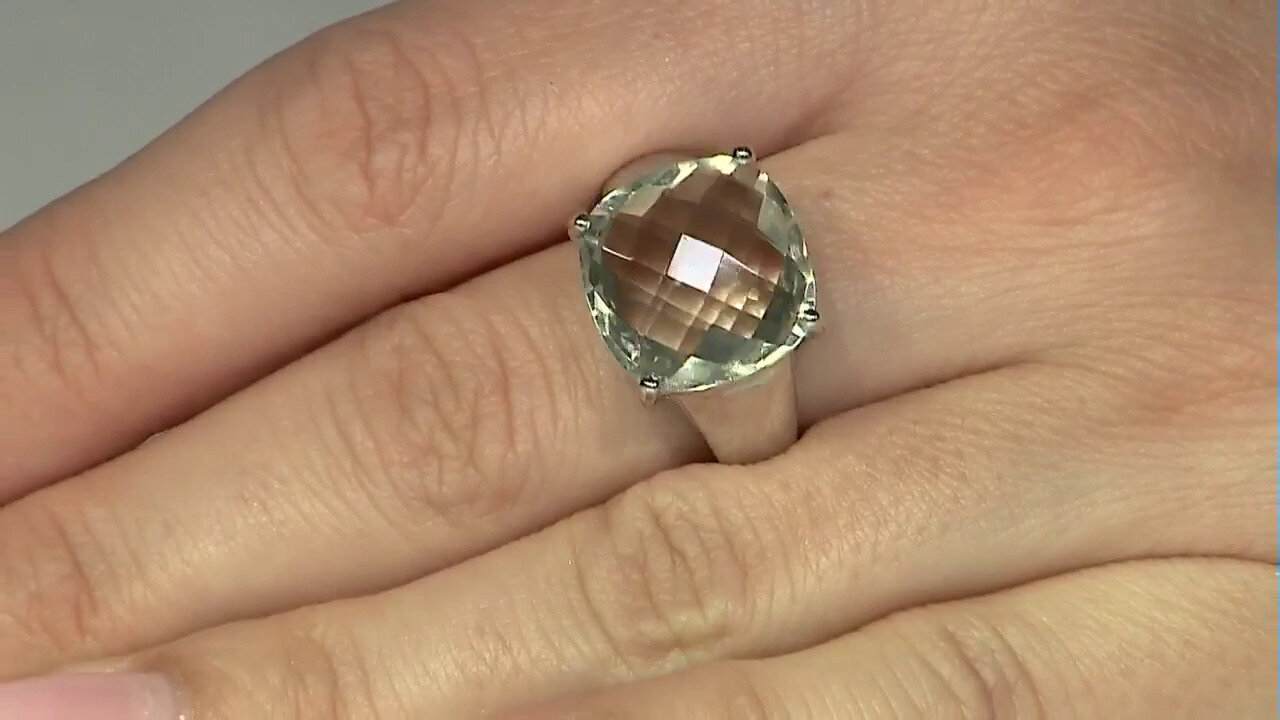 Video Bague en argent et Améthyste verte