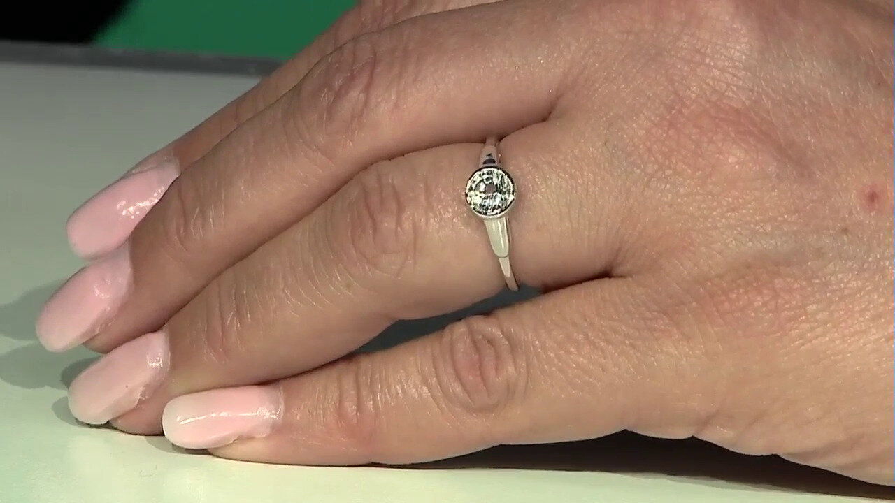 Video Bague en argent et Topaze blanche