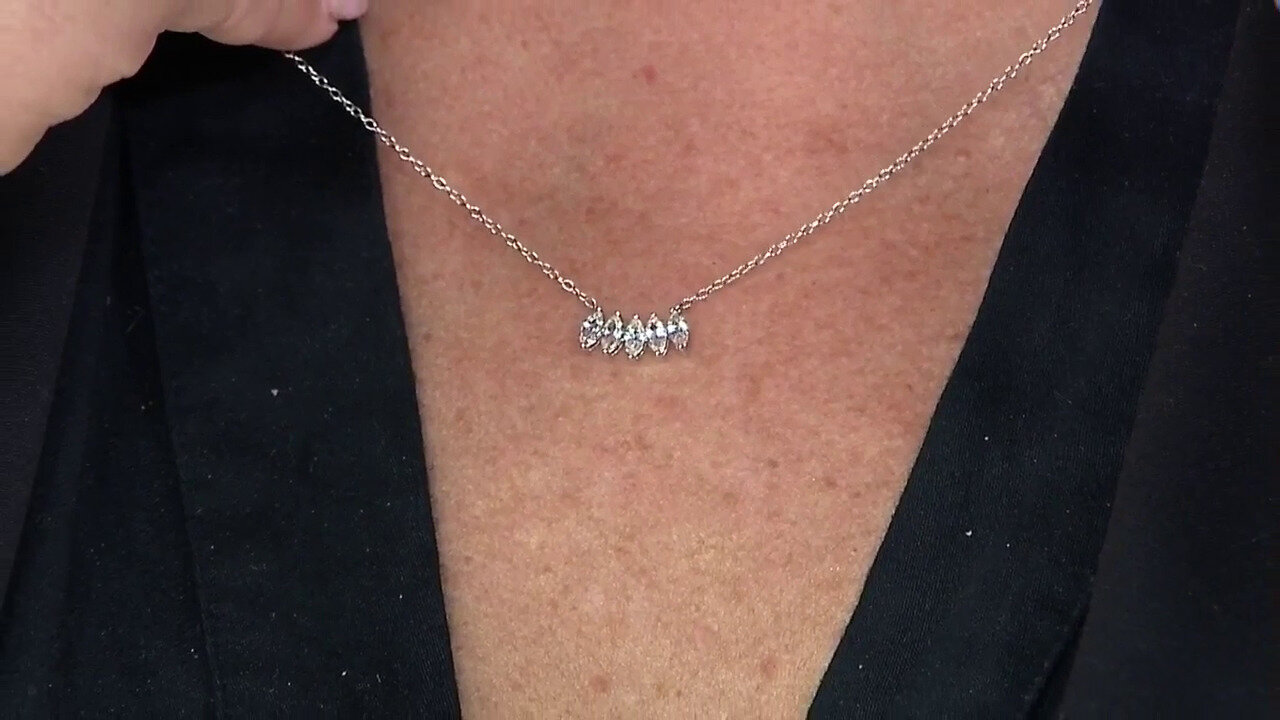 Video White Topaz Silver Necklace