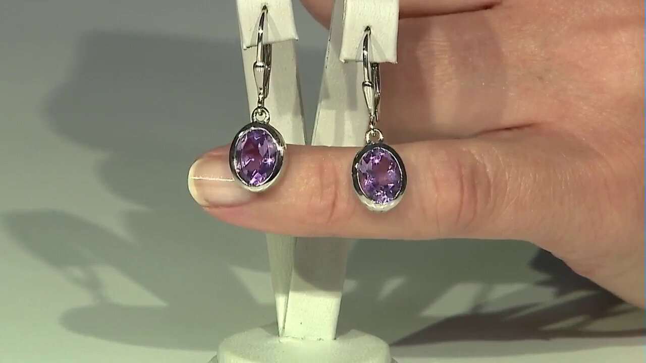 Video Boucles d'oreilles en argent et Quartz azur