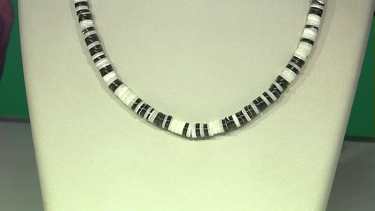 Video Mother of Pearl Silver Necklace