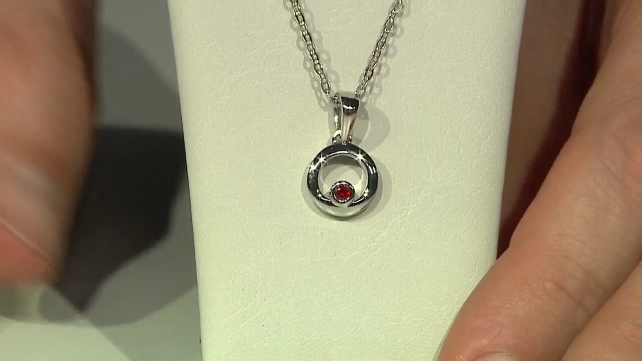 Video Tanzanian Ruby Silver Pendant