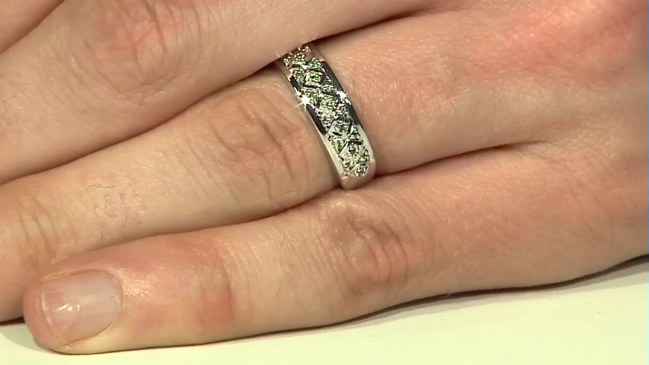 Video Bague en argent et Grenat Tsavorite