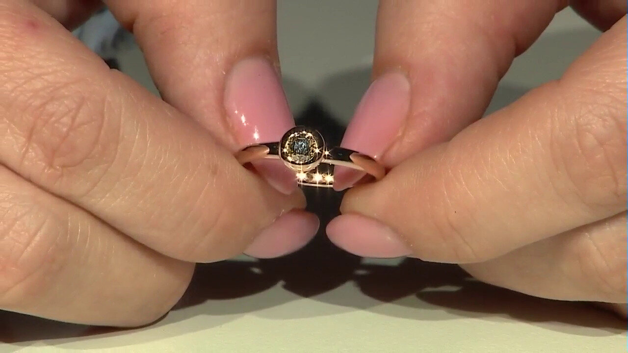 Video Anillo en oro con Diamante rosa de Francia de Argyle VS1 (Annette)