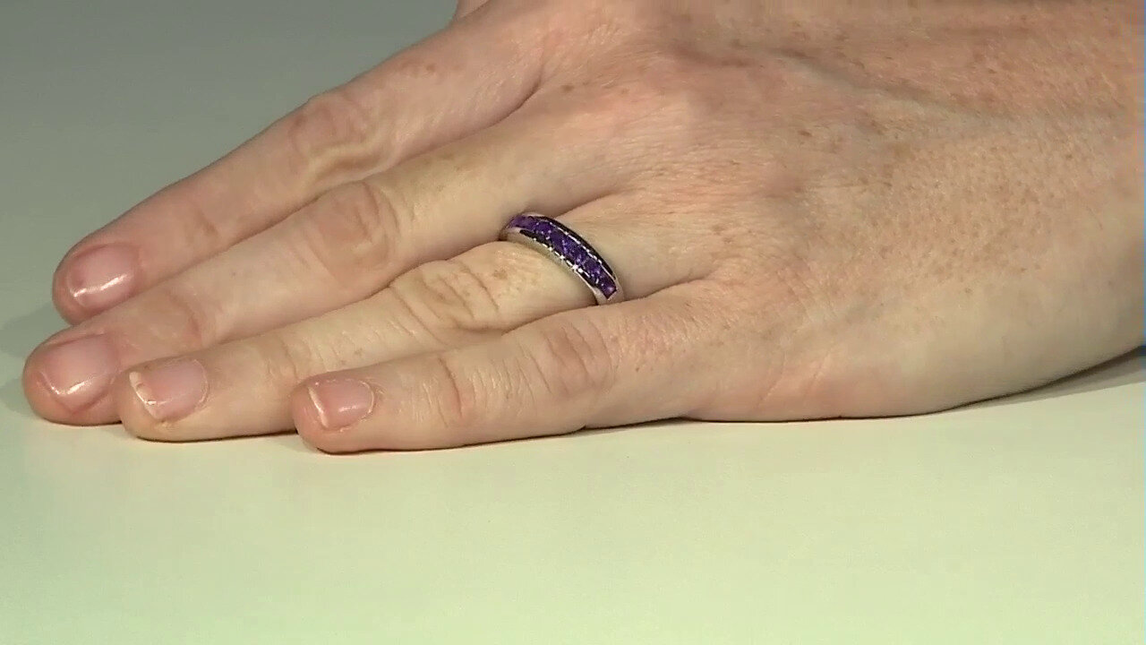 Video Siberian Amethyst Silver Ring