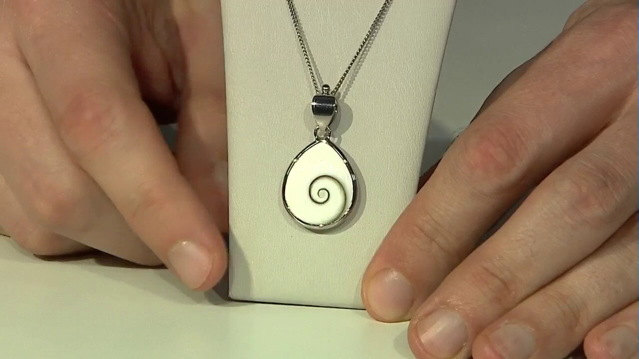 Video Zilveren hanger met een Shiva oog