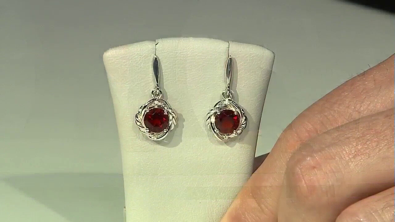 Video Madeira Citrine Silver Earrings (Pallanova)