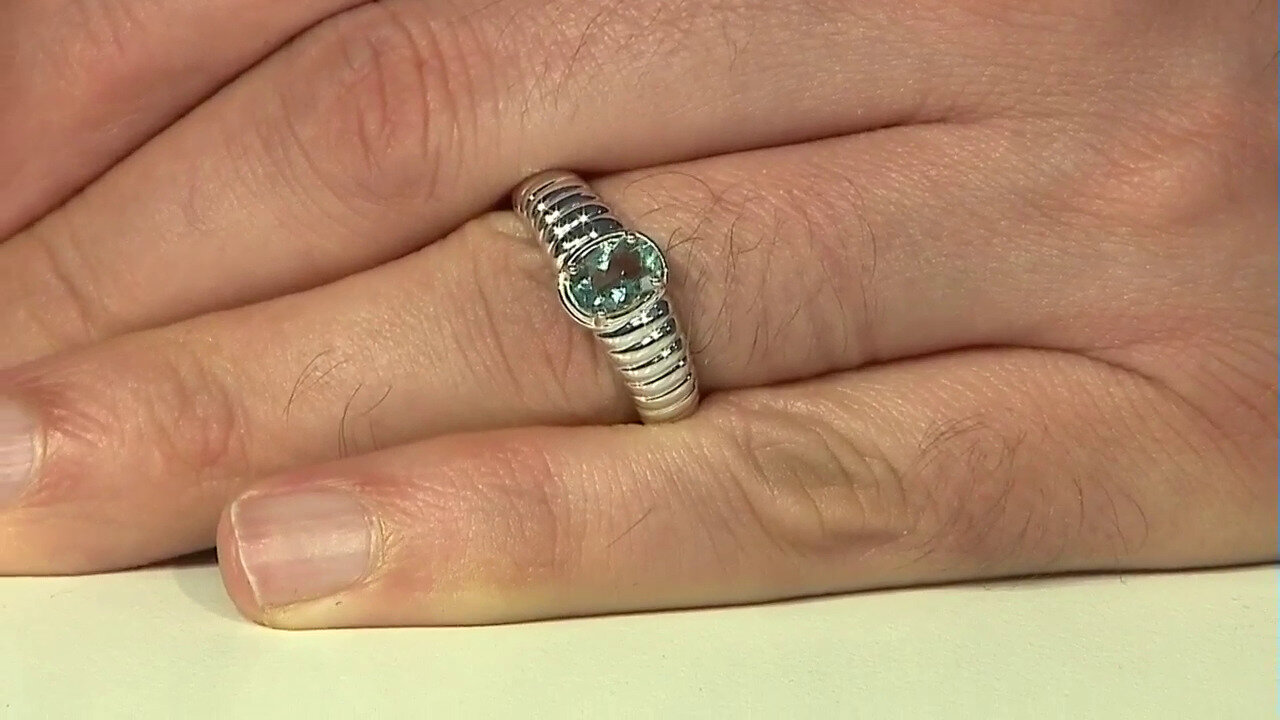 Video Anillo en plata con Fluorita de Braldu (Pallanova)