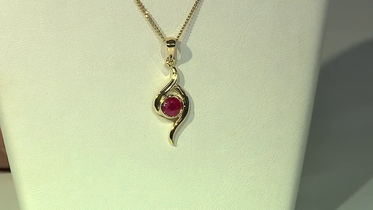 Video Bemainty Ruby Silver Pendant