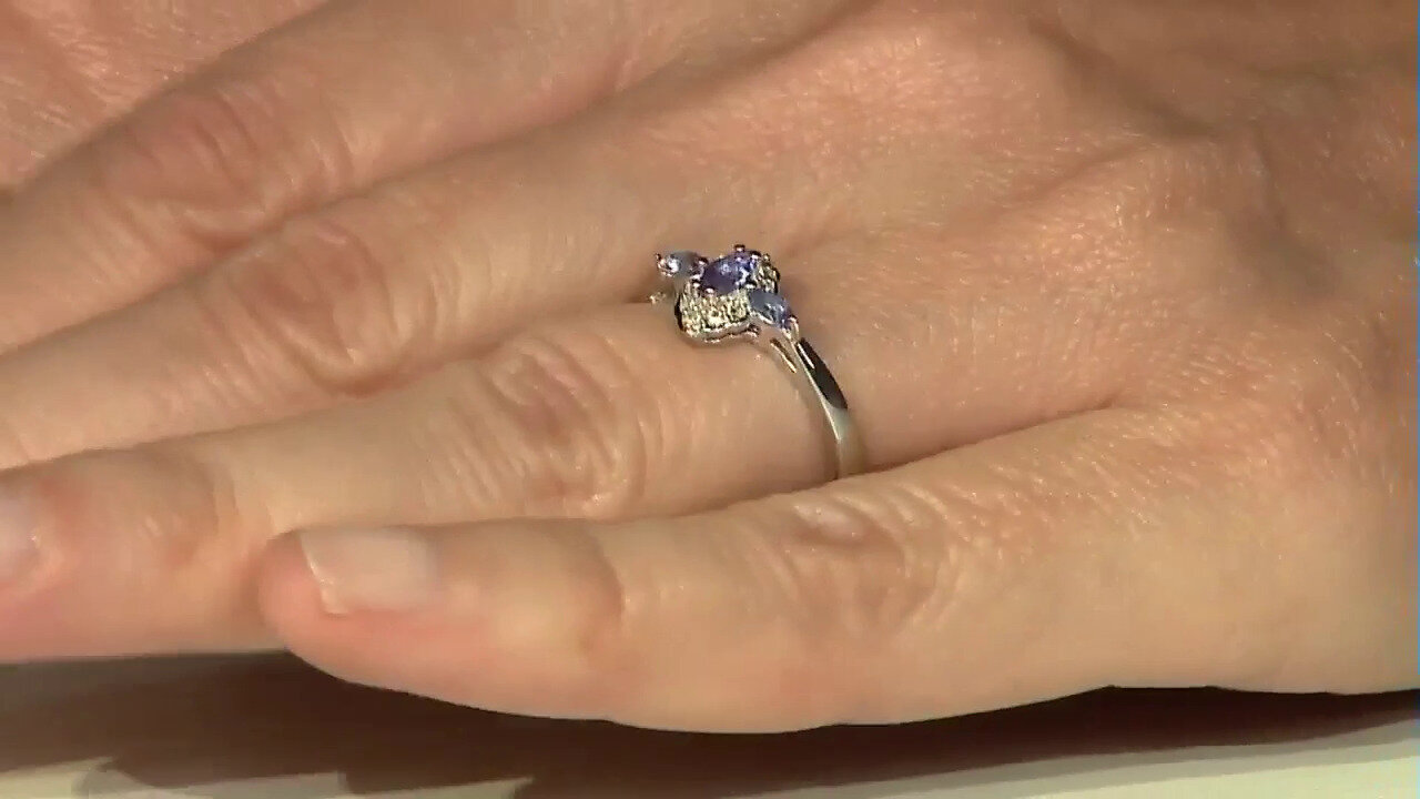 Video Tanzanite Silver Ring