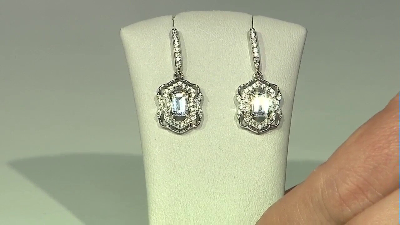 Video Fancy Tourmaline Silver Earrings