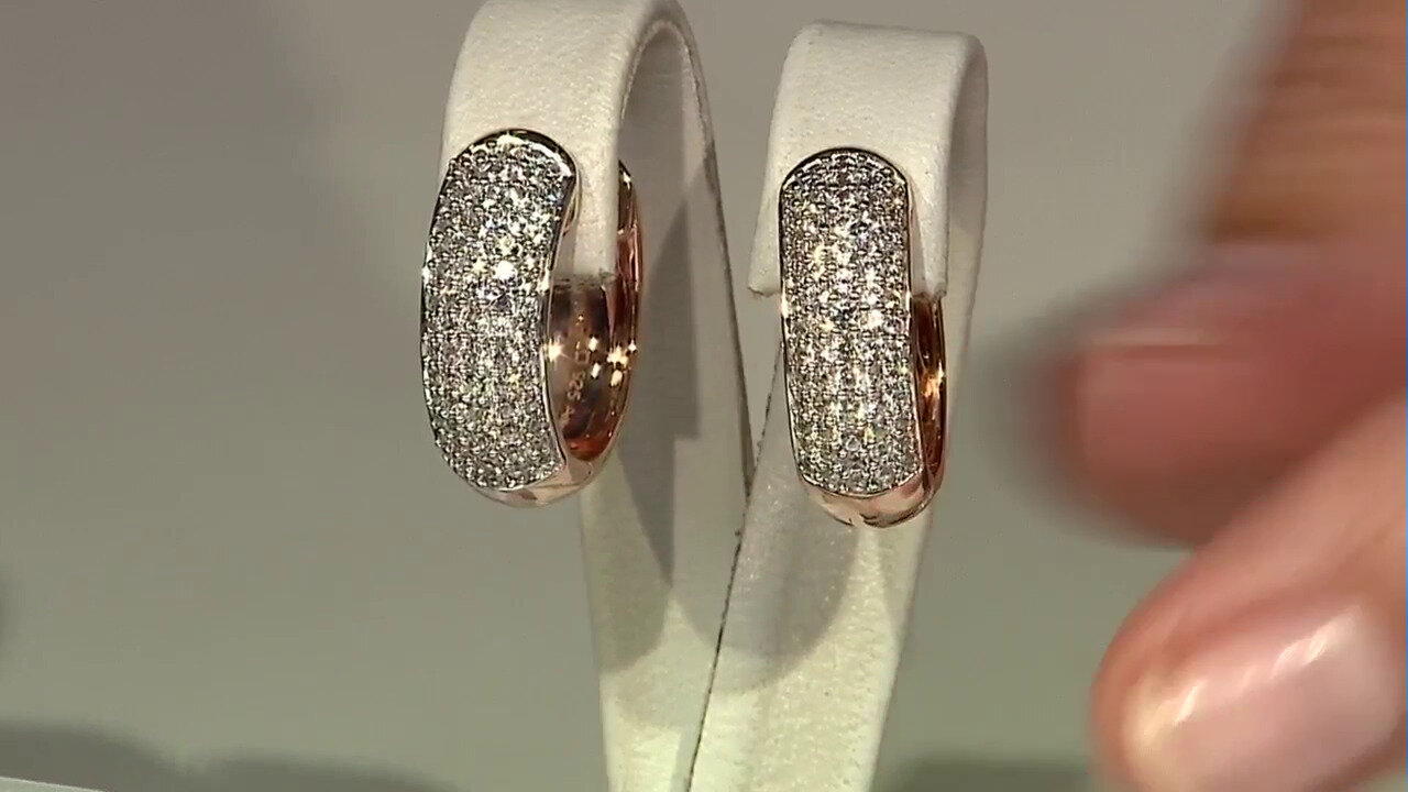 Video Zircon Silver Earrings