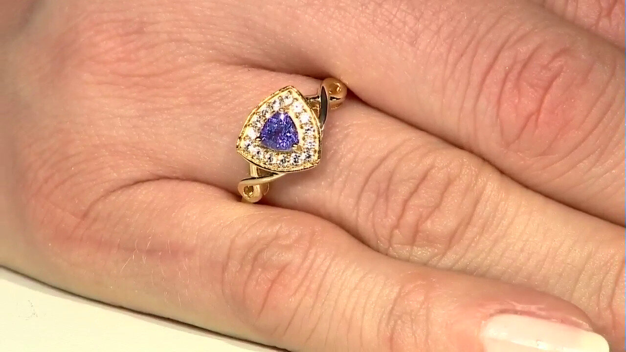 Video Tanzanite Silver Ring