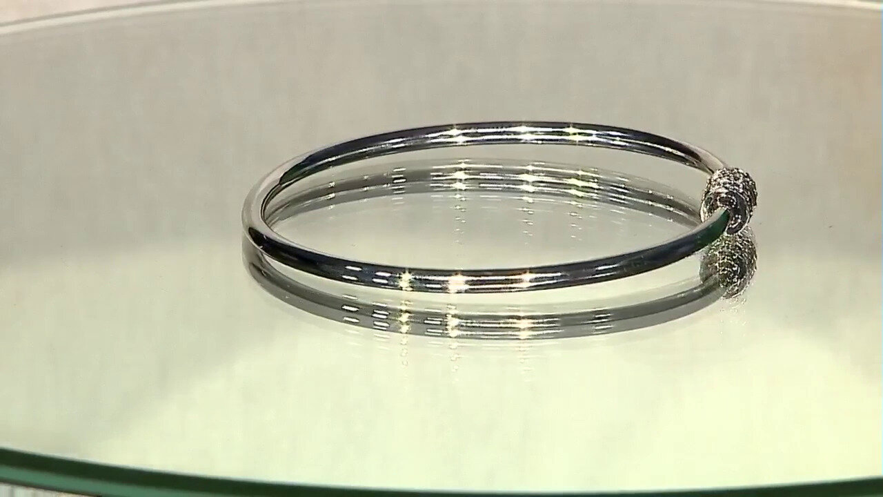 Video Brazalete en plata con Diamante I3 champán