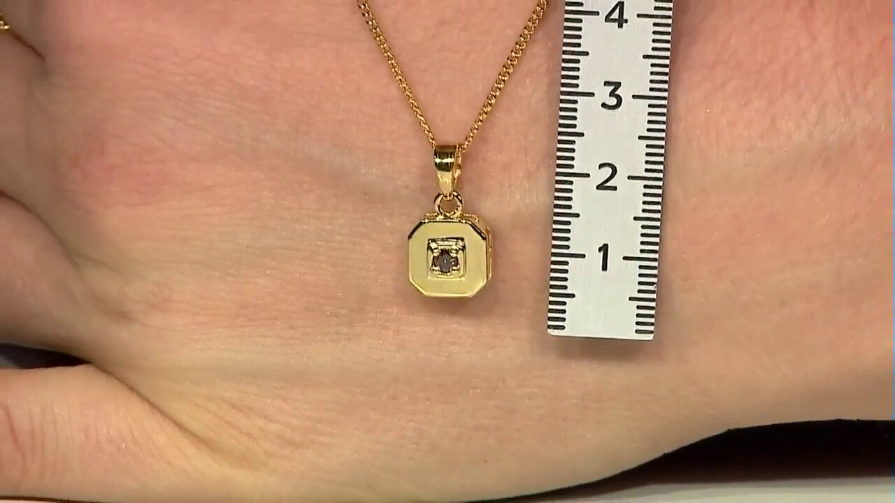 Video I3 Brown Diamond Silver Pendant