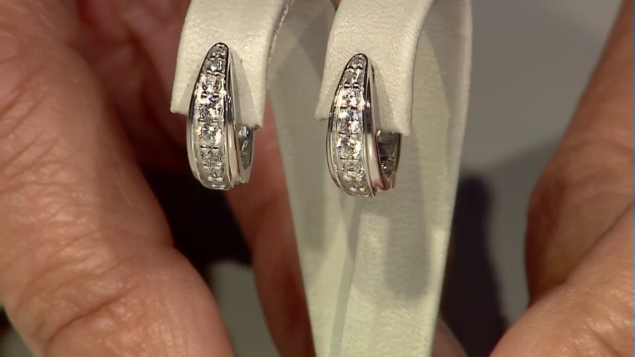 Video Boucles d'oreilles en argent et Zircon (de Melo)