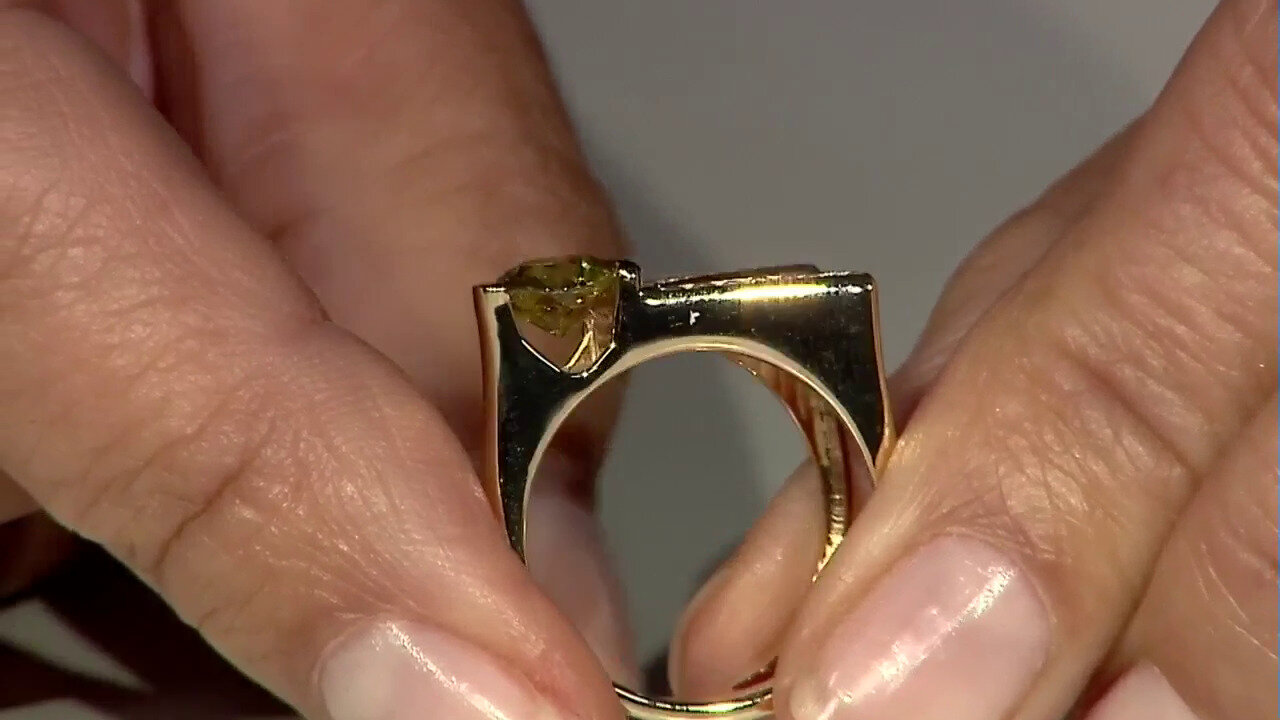 Video 14K Sphene Gold Ring (de Melo)