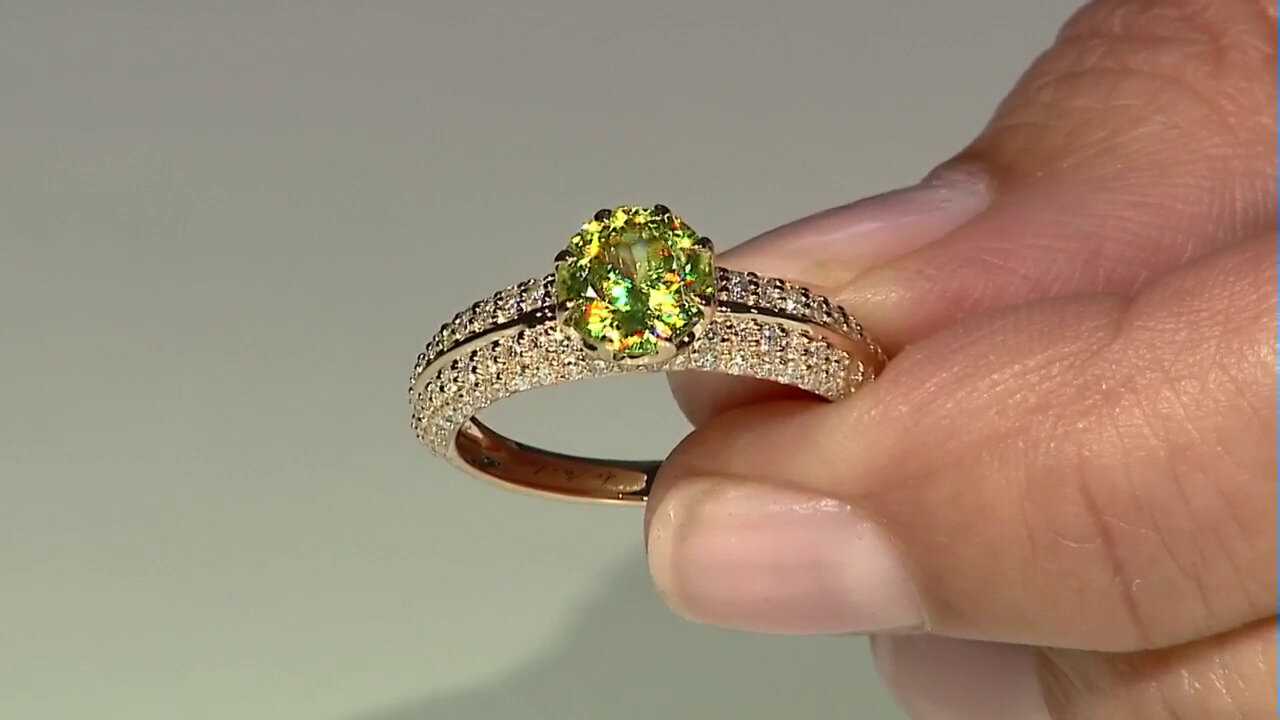 Video 14K Sphene Gold Ring (de Melo)