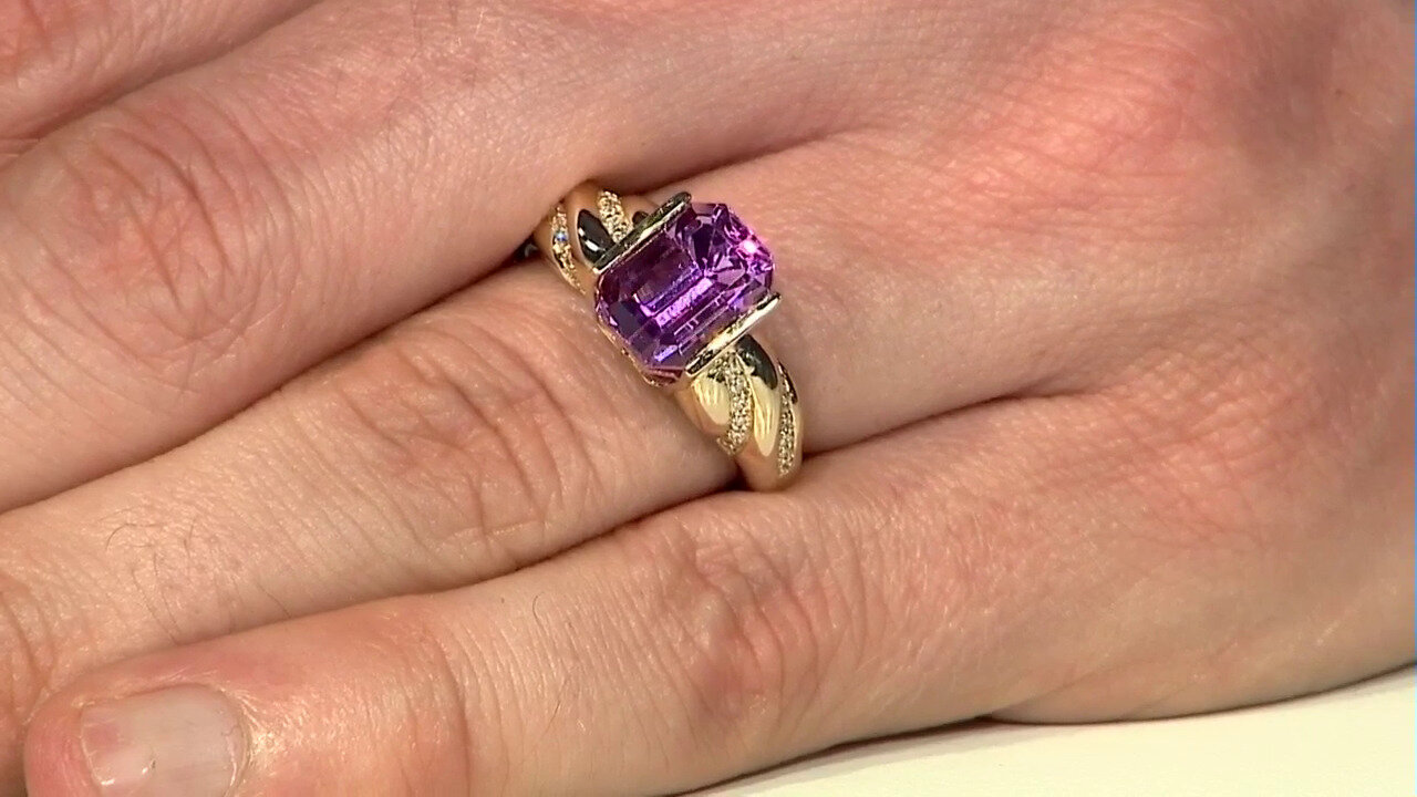 Video 14K Patroke Kunzite Gold Ring (de Melo)