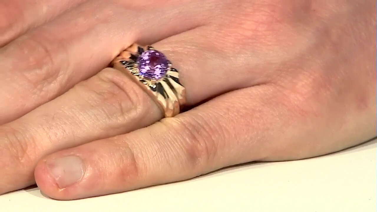 Video 9K Patroke Kunzite Gold Ring (de Melo)