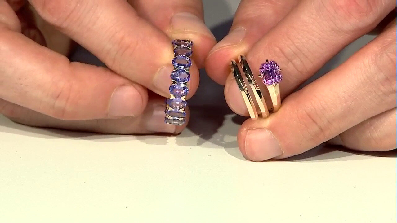 Video 9K Patroke Kunzite Gold Ring (de Melo)