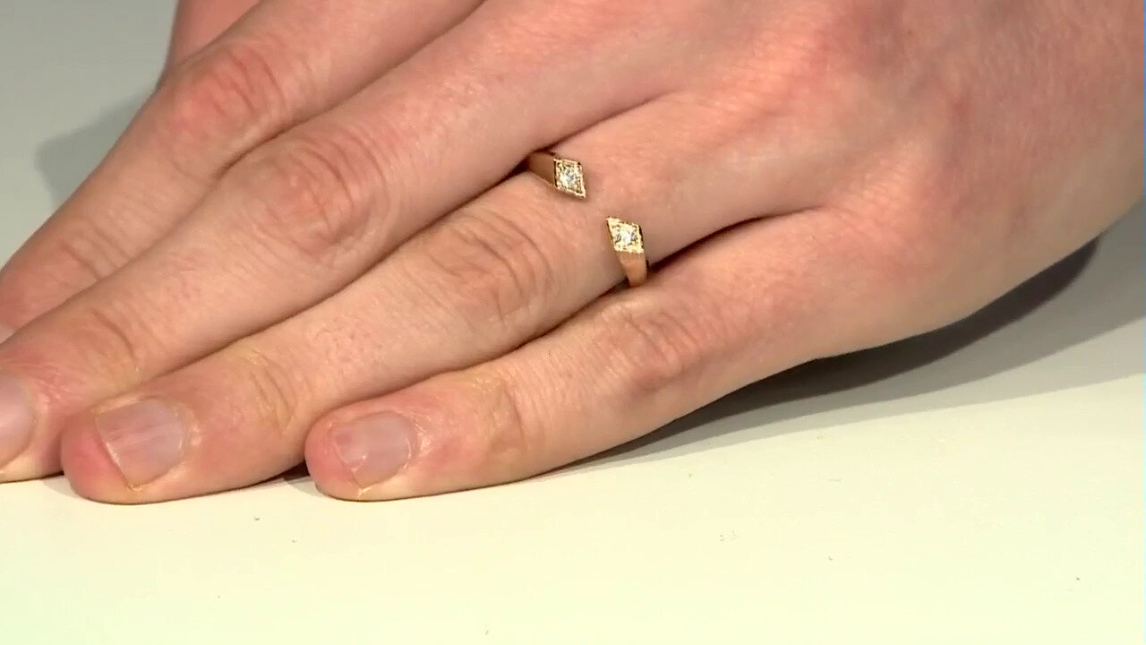 Video 9K I2 (H) Diamond Gold Ring (de Melo)