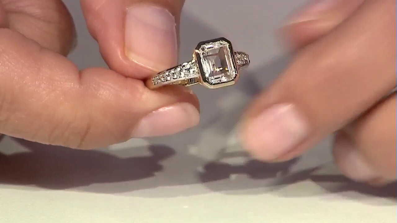 Video Bague en argent et Topaze blanche