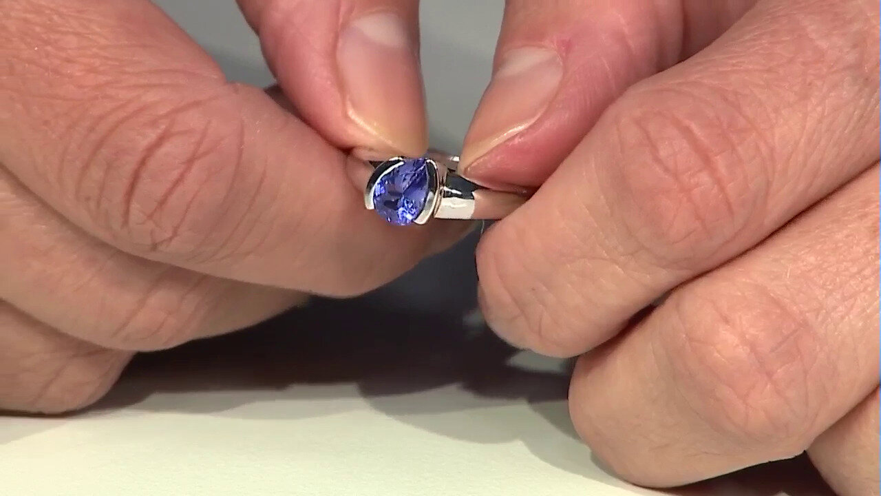 Video 9K AAA Tanzanite Gold Ring