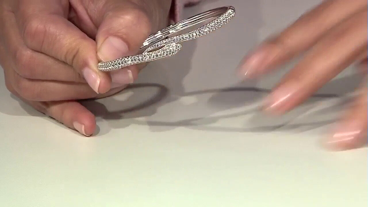 Video Brazalete en plata con Topacio blanco