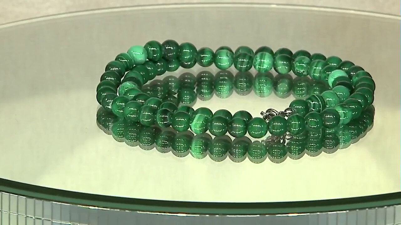 Video Malachite Silver Necklace