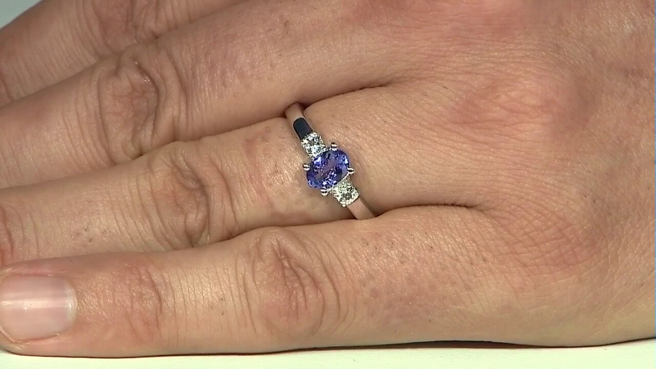 Video Tanzanite Silver Ring