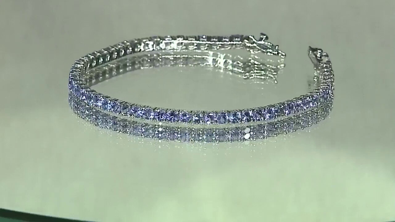 Video Tanzanite Silver Bracelet