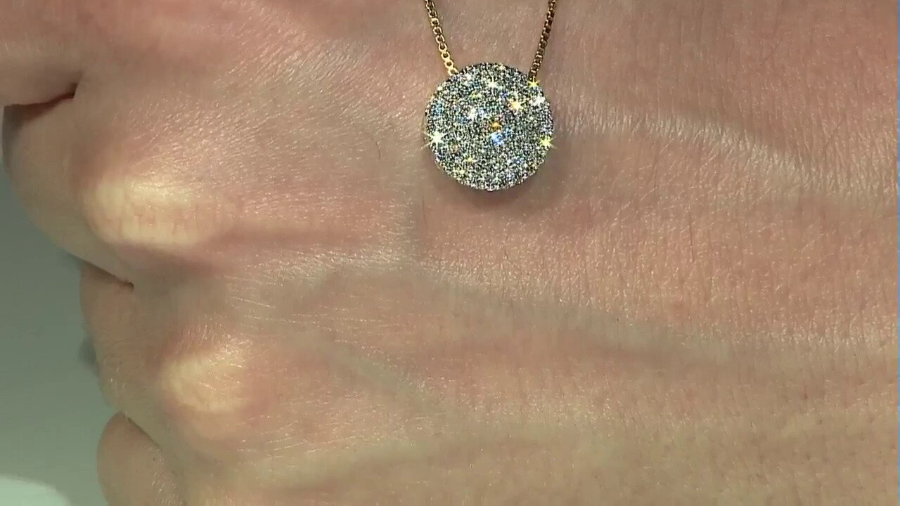 Video 14K VVS1 (G) Diamond Gold Pendant (Annette)