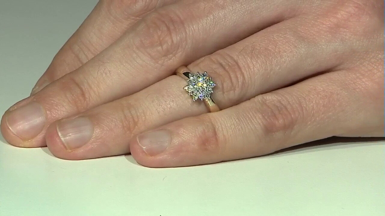 Video Gouden ring met VVS1 Diamanten (G) (Annette)