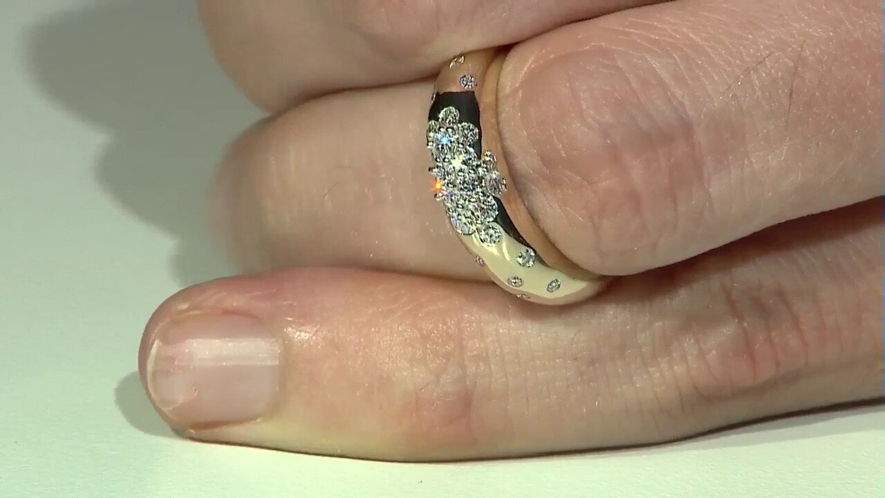 Video Gouden ring met VVS1 Diamanten (G) (Annette)