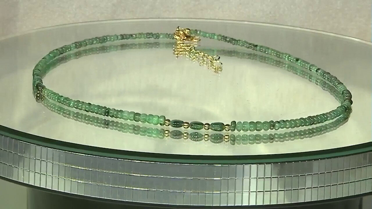 Video Zambian Emerald Silver Necklace