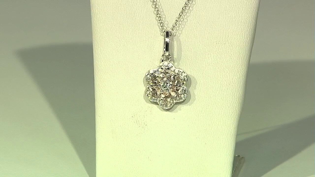 Video Morganite Silver Necklace