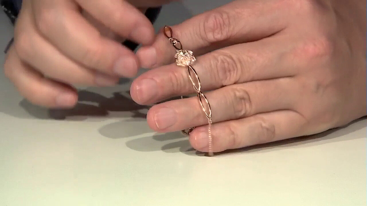 Video Bracciale in argento con Morganite